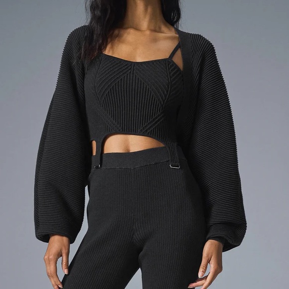 ALO Yoga Sweaters - ALO Yoga Denim Knit Shawl